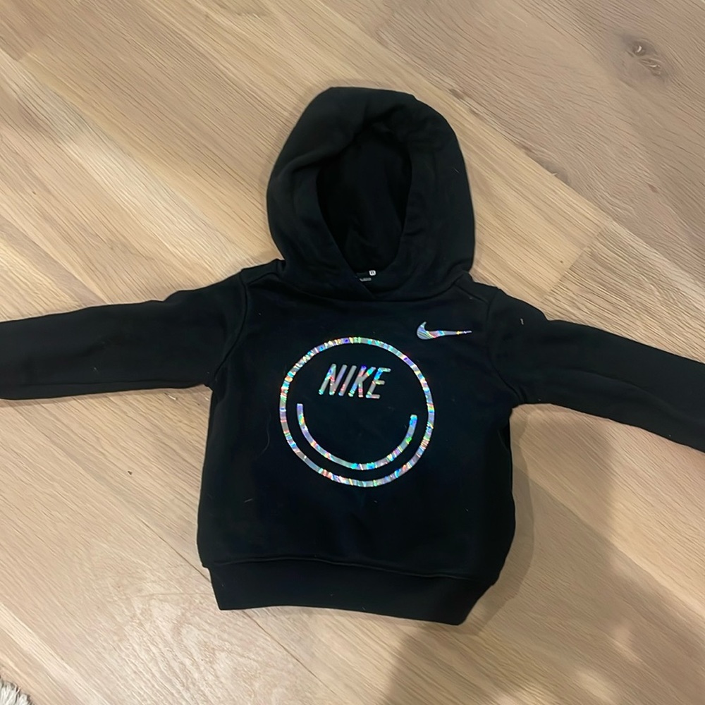 Nike Iridescent holographic smiley hoodie